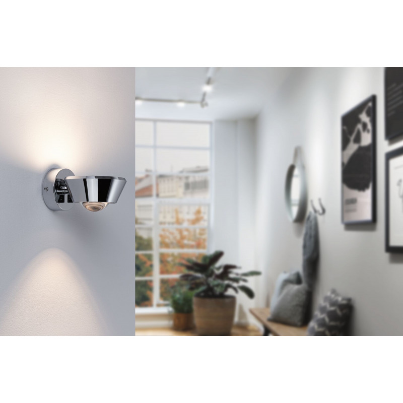 Oprawa ścienna SABIK LED DIM 13W 800lm/ 390lm 2700K IP44 230V chrom / tworzywo sztuczne Oprawa ścienna SABIK LED DIM 13W 800lm/ 390lm 2700K IP44 230V chrom / tworzywo sztuczne