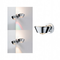 Oprawa ścienna SABIK LED DIM 13W 800lm/ 390lm 2700K IP44 230V chrom / tworzywo sztuczne Oprawa ścienna SABIK LED DIM 13W 800lm/ 390lm 2700K IP44 230V chrom / tworzywo sztuczne