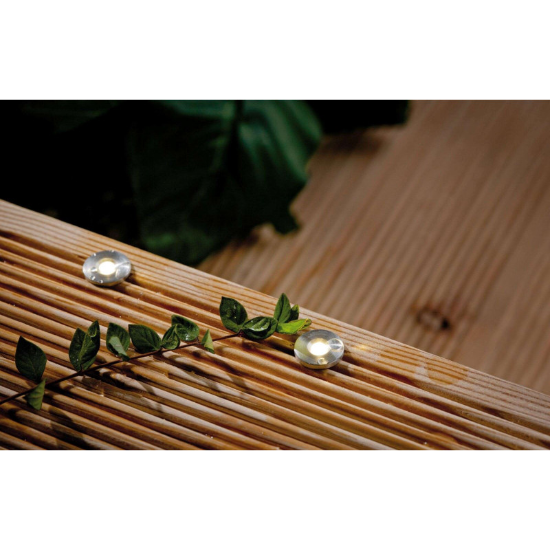Oprawa do wbudowana Plug & Shine MicroPen II zestaw kompletny 5x0,2W 3000K IP67 24V zestaw dodatkowy srebrny / stal Oprawa do wbudowana Plug & Shine MicroPen II zestaw kompletny 5x0,2W 3000K IP67 24V zestaw dodatkowy srebrny / stal