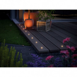 Oprawa do wbudowana Plug & Shine MicroPen II zestaw kompletny 5x0,2W 3000K IP67 24V zestaw dodatkowy srebrny / stal Oprawa do wbudowana Plug & Shine MicroPen II zestaw kompletny 5x0,2W 3000K IP67 24V zestaw dodatkowy srebrny / stal