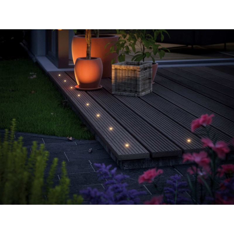 Oprawa do wbudowana Plug & Shine MicroPen II zestaw kompletny 5x0,2W 3000K IP67 24V zestaw dodatkowy srebrny / stal Oprawa do wbudowana Plug & Shine MicroPen II zestaw kompletny 5x0,2W 3000K IP67 24V zestaw dodatkowy srebrny / stal
