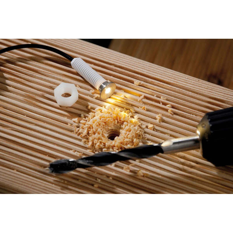 Oprawa do wbudowana Plug & Shine MicroPen II zestaw kompletny 5x0,2W 3000K IP67 24V zestaw dodatkowy srebrny / stal Oprawa do wbudowana Plug & Shine MicroPen II zestaw kompletny 5x0,2W 3000K IP67 24V zestaw dodatkowy srebrny / stal