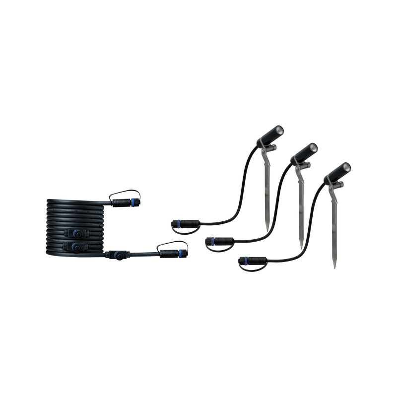 Reflektor ogrodowy Plug & Shine PLANTINI zestaw 3x2W 3000K IP65 24V zestaw do rozbudowy antracyt / aluminium Reflektor ogrodowy Plug & Shine PLANTINI zestaw 3x2W 3000K IP65 24V zestaw do rozbudowy antracyt / aluminium