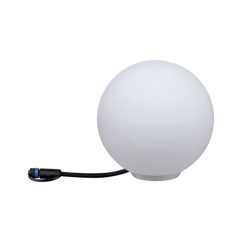 Oprawa ogrodowa Plug & Shine GLOBE 200mm 2.8W 3000K 235lm IP67 24V biały Oprawa ogrodowa Plug & Shine GLOBE 200mm 2.8W 3000K 235lm IP67 24V biały