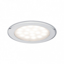 Oprawa wpuszczana punktowa LED 2x2,5W 2x180lm 65mm 3000K 230/12V chrom Oprawa wpuszczana punktowa LED 2x2,5W 2x180lm 65mm 3000K 230/12V chrom