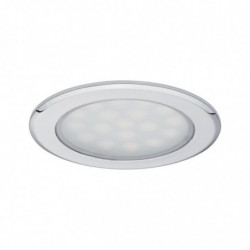 Oprawa wpuszczana punktowa LED 2x2,5W 2x180lm 65mm 3000K 230/12V chrom Oprawa wpuszczana punktowa LED 2x2,5W 2x180lm 65mm 3000K 230/12V chrom