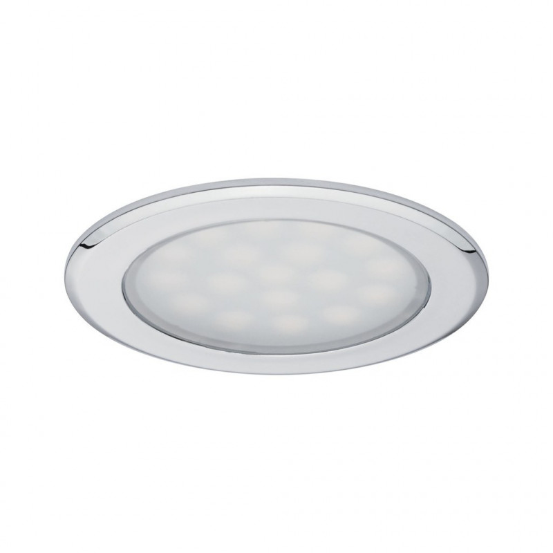 Oprawa wpuszczana punktowa LED 2x2,5W 2x180lm 65mm 3000K 230/12V chrom Oprawa wpuszczana punktowa LED 2x2,5W 2x180lm 65mm 3000K 230/12V chrom