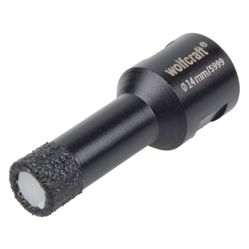 Otwornica diamentowa do płytek 14 mm Wolfcraft Ceramic/M14, super szybka