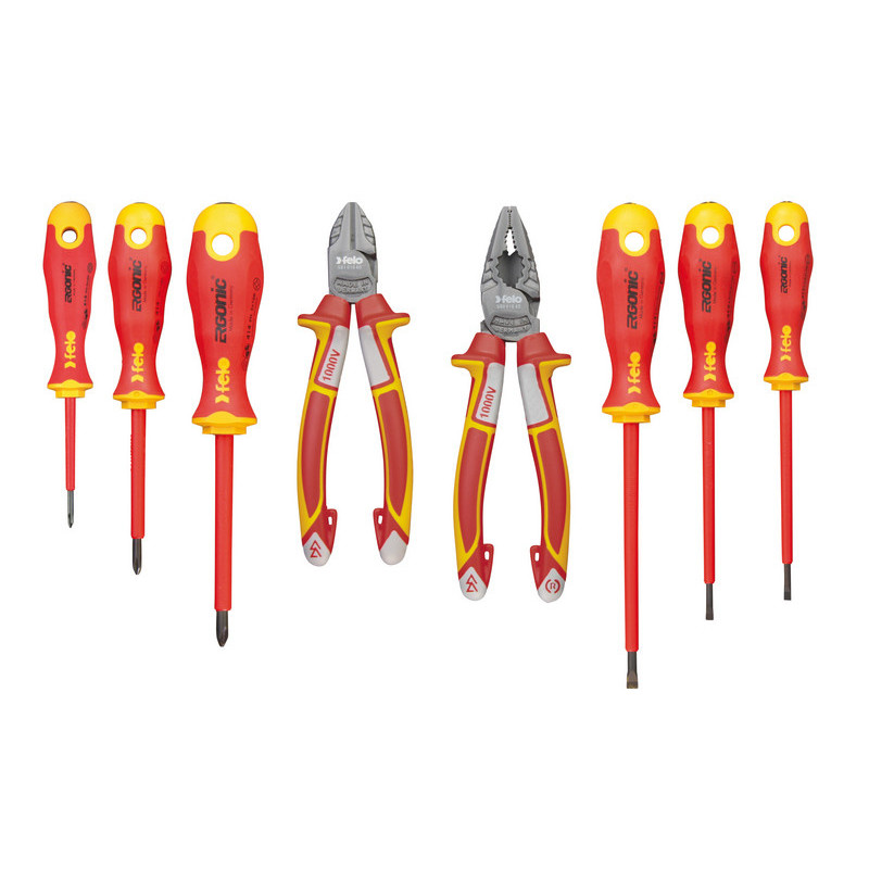 Zestaw FELO Ergonic VDE + szczypce 8 cz. Zestaw FELO Ergonic VDE + szczypce 8 cz.