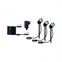 Reflektor ogrodowy Plug & Shine PIKE zestaw 3x3,5W 3000K IP67 24V antracyt / tworzywo sztuczne Reflektor ogrodowy Plug & Shine PIKE zestaw 3x3,5W 3000K IP67 24V antracyt / tworzywo sztuczne