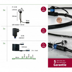 Reflektor ogrodowy Plug & Shine PIKE zestaw 3x3,5W 3000K IP67 24V antracyt / tworzywo sztuczne Reflektor ogrodowy Plug & Shine PIKE zestaw 3x3,5W 3000K IP67 24V antracyt / tworzywo sztuczne