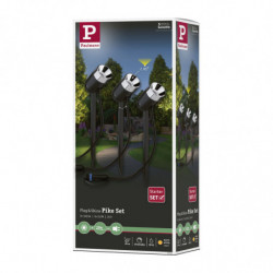Reflektor ogrodowy Plug & Shine PIKE zestaw 3x3,5W 3000K IP67 24V antracyt / tworzywo sztuczne Reflektor ogrodowy Plug & Shine PIKE zestaw 3x3,5W 3000K IP67 24V antracyt / tworzywo sztuczne