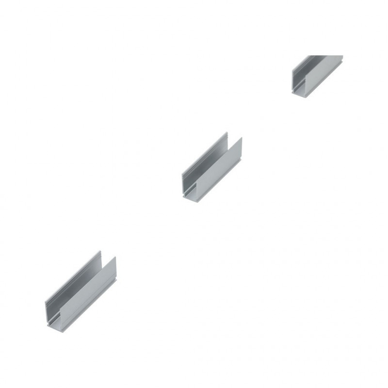 Klips mocujący do taśm LED Plug & Shine 6 sztuk srebrny / aluminium Klips mocujący do taśm LED Plug & Shine 6 sztuk srebrny / aluminium
