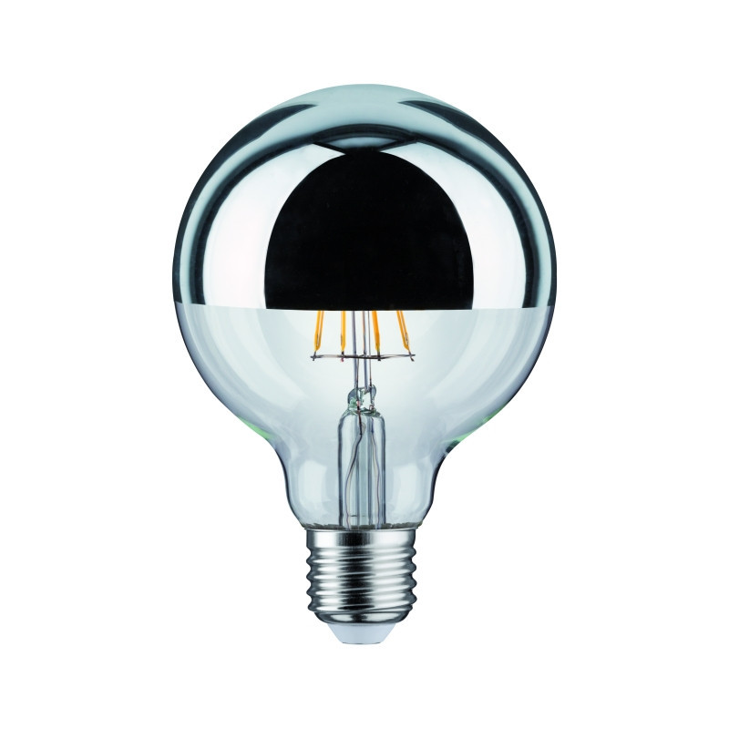 Źródło światła LED G95 zwierciadło 7W 230V 680lm E27 2700K Srebrny ściemniany Źródło światła LED G95 zwierciadło 7W 230V 680lm E27 2700K Srebrny ściemniany