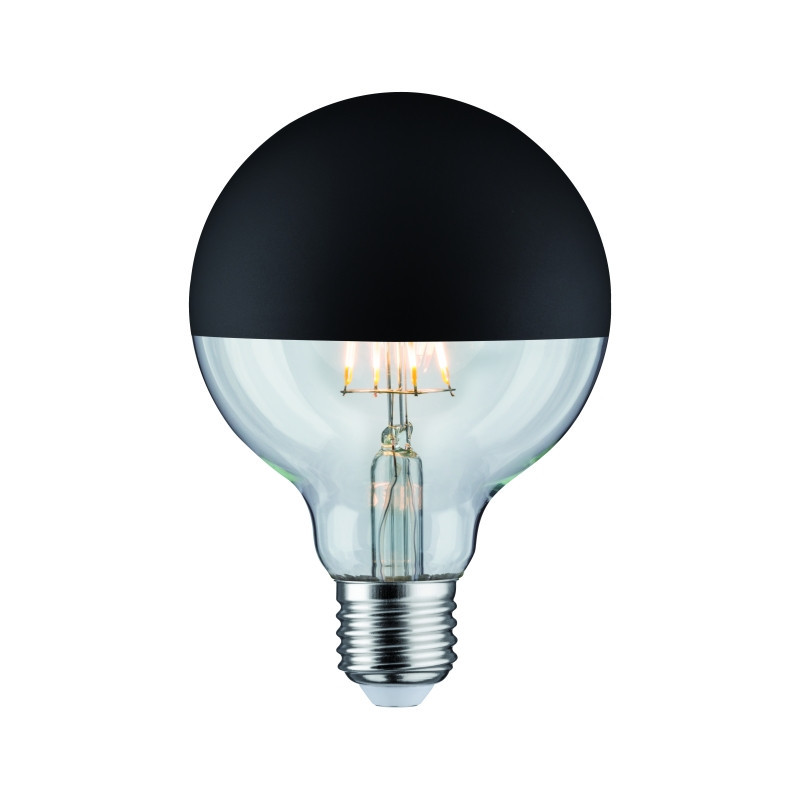 Źródło światła LED G95 zwierciadło 6W 230V 520lm E27 2700K Czarny Mat ściemniany Źródło światła LED G95 zwierciadło 6W 230V 520lm E27 2700K Czarny Mat ściemniany