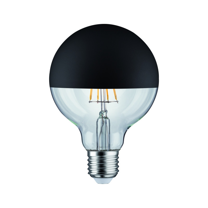 Źródło światła LED G95 zwierciadło 6W 230V 520lm E27 2700K Czarny Mat ściemniany Źródło światła LED G95 zwierciadło 6W 230V 520lm E27 2700K Czarny Mat ściemniany