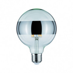 Źródło światła LED G125 zwierciadło pierścień 6W 230V 520lm E27 2700K Srebrny ściemniany Źródło światła LED G125 zwierciadło pierścień 6W 230V 520lm E27 2700K Srebrny ściemniany