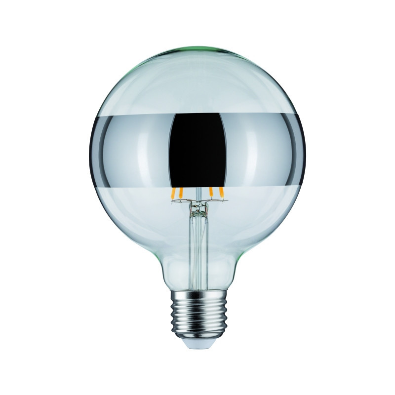 Źródło światła LED G125 zwierciadło pierścień 6W 230V 520lm E27 2700K Srebrny ściemniany Źródło światła LED G125 zwierciadło pierścień 6W 230V 520lm E27 2700K Srebrny ściemniany