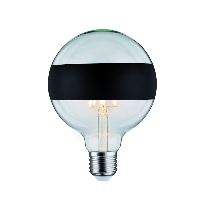 Źródło światła LED G125 zwierciadło pierścień 6W 230V 520lm E27 2700K Czarny Mat ściemniany Źródło światła LED G125 zwierciadło pierścień 6W 230V 520lm E27 2700K Czarny Mat ściemniany