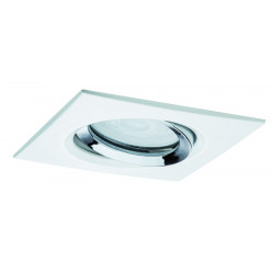 Oprawa do wbudowania NOVA PLUS LED DIM wychylna GU10 6W 470lm 93X93mm 4000K IP65 230V biały mat / chrom Oprawa do wbudowania NOVA PLUS LED DIM wychylna GU10 6W 470lm 93X93mm 4000K IP65 230V biały mat / chrom