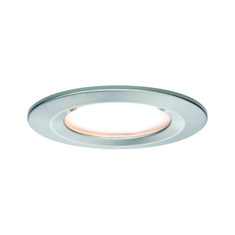 Oprawa do wbudowania NOVA COIN LED stała 6W 470lm 78mm 2700K IP44 230V szczotkowane żelazo Oprawa do wbudowania NOVA COIN LED stała 6W 470lm 78mm 2700K IP44 230V szczotkowane żelazo
