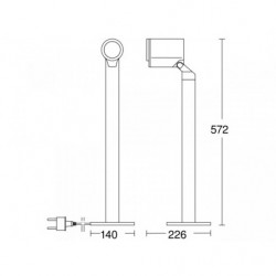 Oprawa LED 7.9W Steinel Spot WAY Connect z czujnikiem antracyt Oprawa LED 7.9W Steinel Spot WAY Connect z czujnikiem antracyt