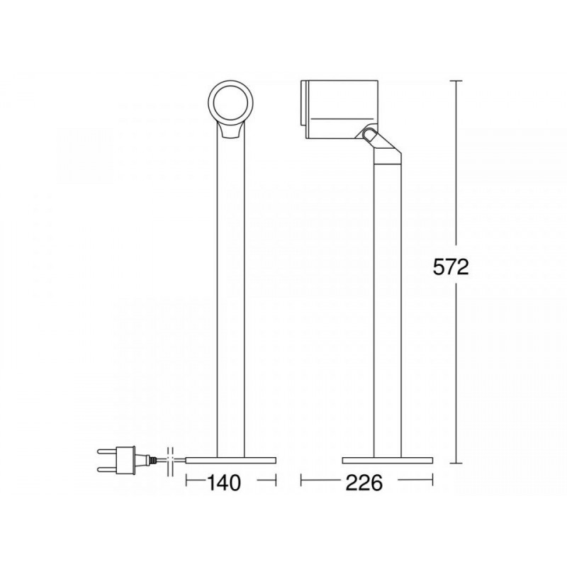 Oprawa LED 7.9W Steinel Spot WAY Connect z czujnikiem antracyt Oprawa LED 7.9W Steinel Spot WAY Connect z czujnikiem antracyt