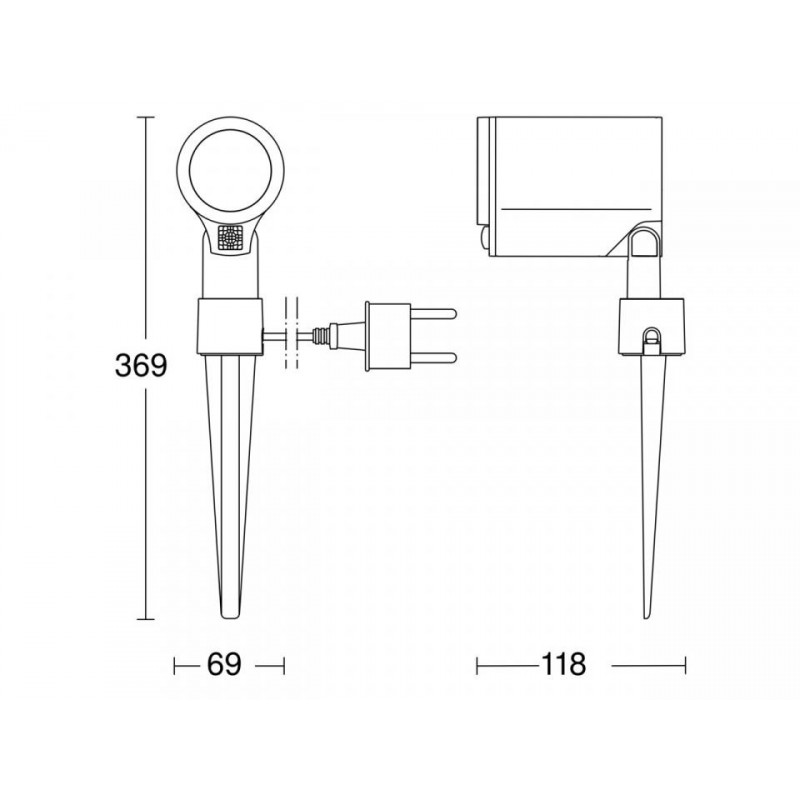Oprawa LED 7W Steinel Spot Garden Connect z czujnikiem antracyt Oprawa LED 7W Steinel Spot Garden Connect z czujnikiem antracyt