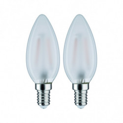 Źródło światła LED Świeca 2x2,5W 230V250lm E14 2700K Mat Źródło światła LED Świeca 2x2,5W 230V250lm E14 2700K Mat
