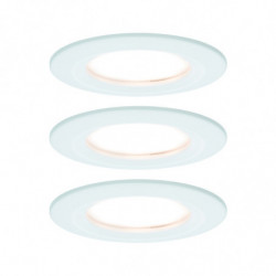 Oprawa do wbudowania NOVA COIN LED DIM stała zestaw 3x6W 470lm 78mm 2700K IP44 230V biały mat Oprawa do wbudowania NOVA COIN LED DIM stała zestaw 3x6W 470lm 78mm 2700K IP44 230V biały mat