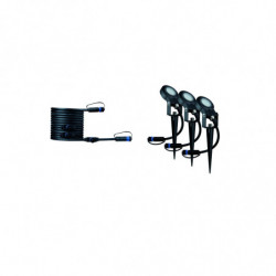 Reflektor ogrodowy Plug & Shine STING zestaw przedłużający 3x6W 3000K 520lm DIM IP67 24V antracyt / aluminum Reflektor ogrodowy Plug & Shine STING zestaw przedłużający 3x6W 3000K 520lm DIM IP67 24V antracyt / aluminum