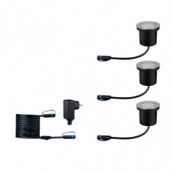 Oprawa dogruntowa Plug & Shine FLOOR zestaw kompletny SH Zigbee RGBW 3x3.6W IP65 24V srebrny / metal Oprawa dogruntowa Plug & Shine FLOOR zestaw kompletny SH Zigbee RGBW 3x3.6W IP65 24V srebrny / metal