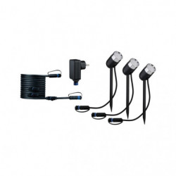 Reflektor ogrodowy Plug & Shine PIKE zestaw 3x4,5W RGBW SH Zigbee IP67 24V antracyt / tworzywo sztuczne Reflektor ogrodowy Plug & Shine PIKE zestaw 3x4,5W RGBW SH Zigbee IP67 24V antracyt / tworzywo sztuczne