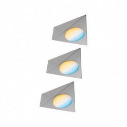 Clever Connect zestaw startowy Trigo 3x2W 24W DC 2700-6500K 12V Nikiel-Szczotkowany/Metal Clever Connect zestaw startowy Trigo 3x2W 24W DC 2700-6500K 12V Nikiel-Szczotkowany/Metal