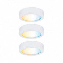 Clever Connect zestaw startowy Disc 3x2W 24W DC 2700-6500K 12V Biały Mat/Tworzywo sztuczne Clever Connect zestaw startowy Disc 3x2W 24W DC 2700-6500K 12V Biały Mat/Tworzywo sztuczne