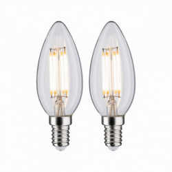 Źródło światła LED Świeczka 2x 470lm E14 2700K przeźroczysta Źródło światła LED Świeczka 2x 470lm E14 2700K przeźroczysta
