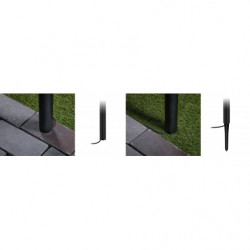 Oprawa ogrodowa FLAREA LED 600mm 3W 280lm 3000K IP65 230V czarny / aluminium Oprawa ogrodowa FLAREA LED 600mm 3W 280lm 3000K IP65 230V czarny / aluminium