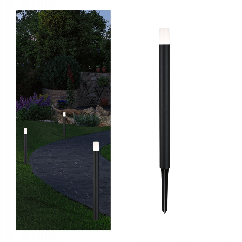 Oprawa ogrodowa FLAREA LED 600mm 3W 280lm 3000K IP65 230V czarny / aluminium Oprawa ogrodowa FLAREA LED 600mm 3W 280lm 3000K IP65 230V czarny / aluminium