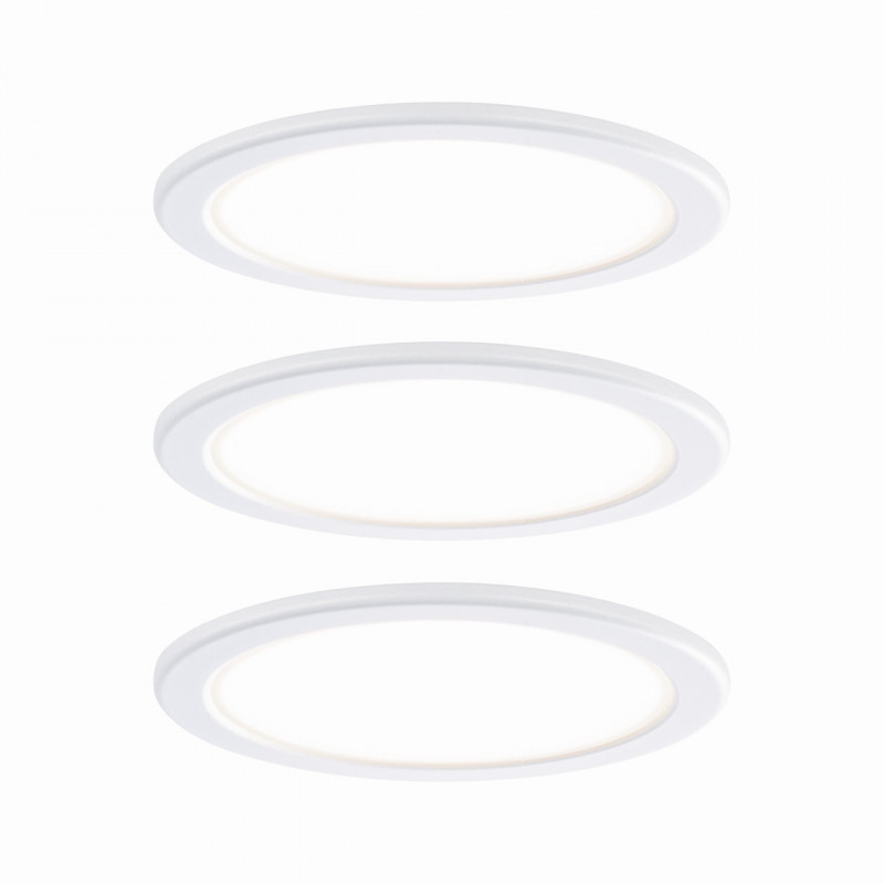 Zestaw opraw meblowych z zasilaczem LED 3x 3,5W 2700K Biały Zestaw opraw meblowych z zasilaczem LED 3x 3,5W 2700K Biały
