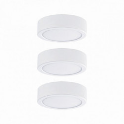 Zestaw opraw meblowych z zasilaczem LED 3x 3,5W 2700K Biały Zestaw opraw meblowych z zasilaczem LED 3x 3,5W 2700K Biały