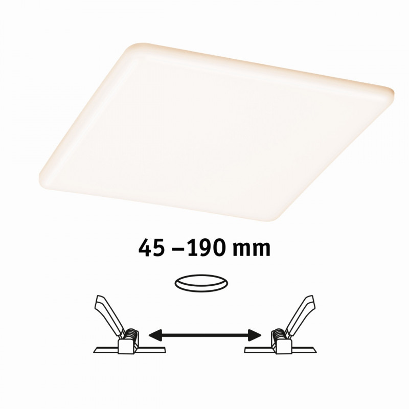 HomeSpa Panel Veluna VariFit IP44 17W 3st zmiana barwy światła 215x215mm HomeSpa Panel Veluna VariFit IP44 17W 3st zmiana barwy światła 215x215mm