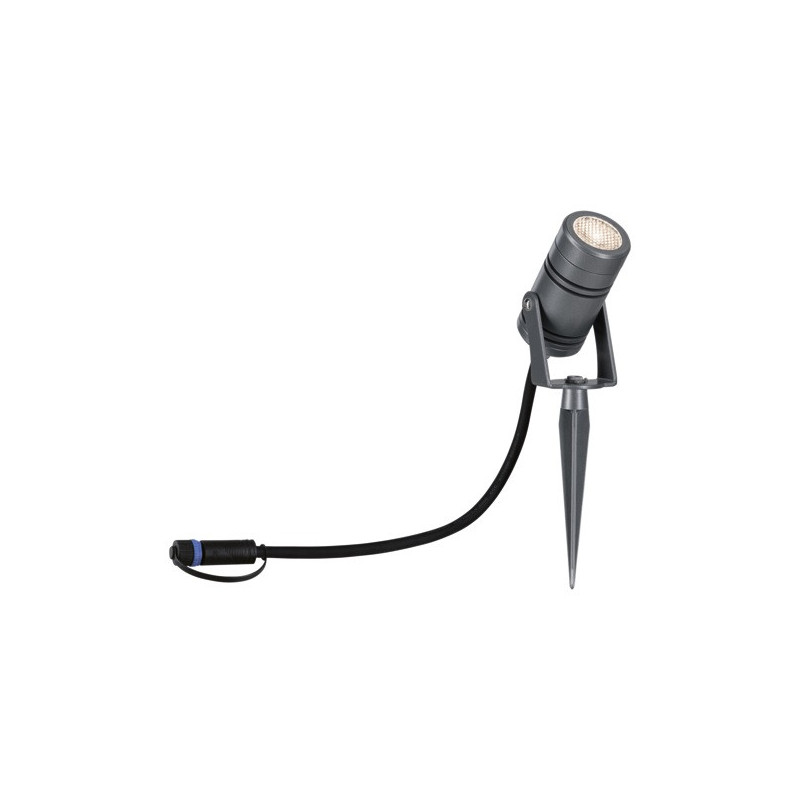 Reflektor ogrodowy Plug & Shine RADON 11W 1200lm IP65 3000K 24V szary/ aluminium