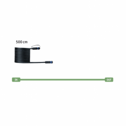 Przewód połączeniowy Plug & Shine 5m 1in-1out IP68 24V czarny / tworzywo sztuczne Przewód połączeniowy Plug & Shine 5m 1in-1out IP68 24V czarny / tworzywo sztuczne