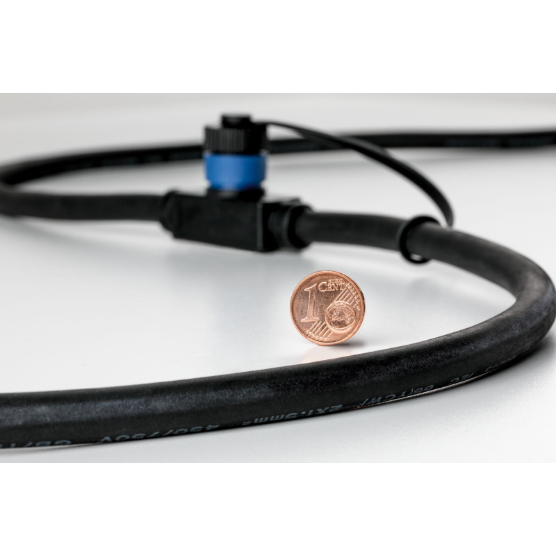 Przewód połączeniowy Plug & Shine 10m 1in-1out IP68 24V czarny / tworzywo sztuczne Przewód połączeniowy Plug & Shine 10m 1in-1out IP68 24V czarny / tworzywo sztuczne