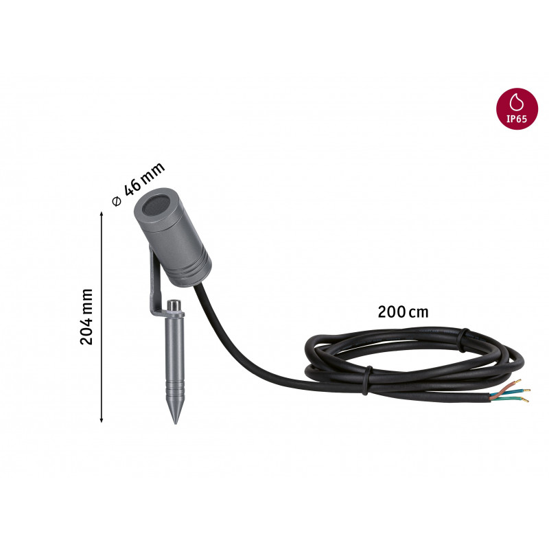 Reflektor ogrodowy RADIX LED 5.5W 550lm 3000K IP65 230V szary / aluminium Reflektor ogrodowy RADIX LED 5.5W 550lm 3000K IP65 230V szary / aluminium