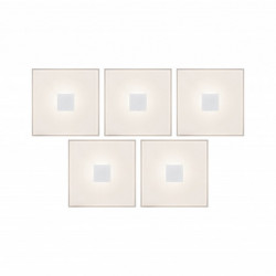 LumiTiles Basic Set Square 10x10cm 5x?W 2700K 12V Biały Tworzywo sztuczne/ Aluminium LumiTiles Basic Set Square 10x10cm 5x?W 2700K 12V Biały Tworzywo sztuczne/ Aluminium
