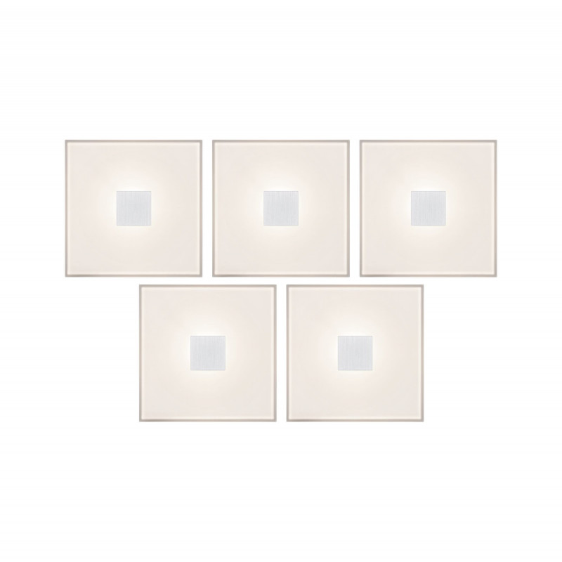 LumiTiles Basic Set Square 10x10cm 5x?W 2700K 12V Biały Tworzywo sztuczne/ Aluminium LumiTiles Basic Set Square 10x10cm 5x?W 2700K 12V Biały Tworzywo sztuczne/ Aluminium