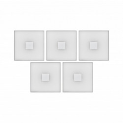 LumiTiles Basic Set Square 10x10cm 5x?W 2700K 12V Biały Tworzywo sztuczne/ Aluminium LumiTiles Basic Set Square 10x10cm 5x?W 2700K 12V Biały Tworzywo sztuczne/ Aluminium