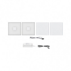 LumiTiles Basic Set Square 10x10cm 2x?W 2700K 12V Biały Tworzywo sztuczne/ Aluminium LumiTiles Basic Set Square 10x10cm 2x?W 2700K 12V Biały Tworzywo sztuczne/ Aluminium
