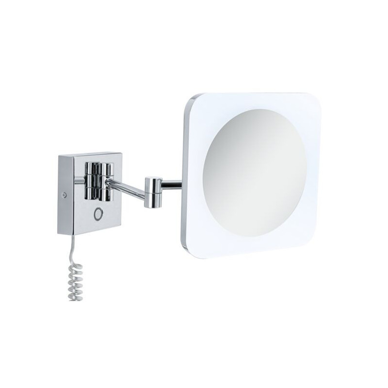 Lusterko kosmetyczne JORA LED 3.3W 2700/4000/6500K +wyłącznik IP44 230V chrom / biały Lusterko kosmetyczne JORA LED 3.3W 2700/4000/6500K +wyłącznik IP44 230V chrom / biały